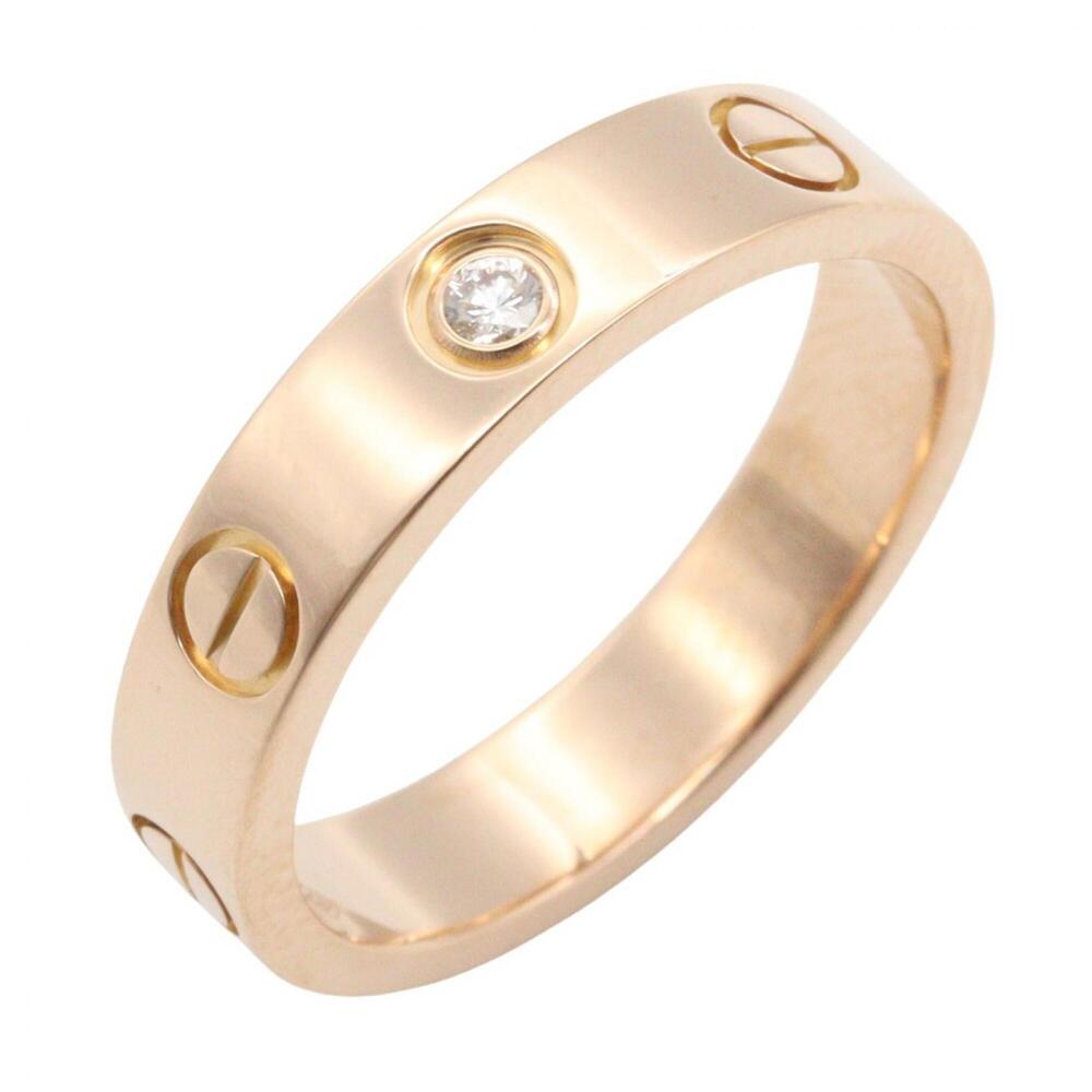 Cartier Mini Love Ring 1PD Ring, Jewelry, 18KPG (Pink Gold), Diamond, Women's...